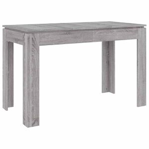 vidaXL Spisebord gr&aring; sonoma 120x60x76 cm konstruert tre