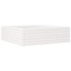 vidaXL Hageplantekasse hvit 80x80x23 cm heltre furu