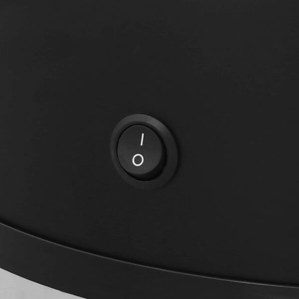 vidaXL Papirkurver Svart Rustfritt St&aring;l