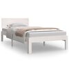 vidaXL Sengeramme hvit heltre 90x190 cm Single