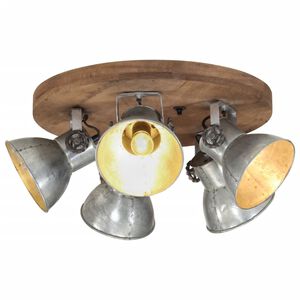 vidaXL Skrivebordslampe 25 W vintage s&oslash;lv 50x50x25 cm E27