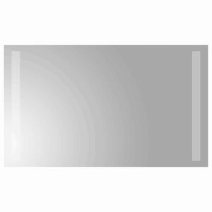 vidaXL LED Badevindu med speil Gjennomsiktig 50 x 30 cm herdet glass