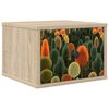 vidaXL Vegghengt nattbord ZAANDAM Sonoma eik 36 x 33 x 25 cm