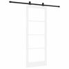 vidaXL Skyved&oslash;r ORKDAL Hvit og svart 83 x 211 cm