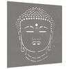 vidaXL Veggdekorasjon til hage 55x55 cm cortenst&aring;l Buddha-design