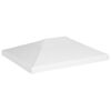 vidaXL Toppduk til paviljong 270 g/m&sup2; 4x3 m hvit