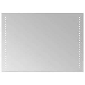 vidaXL LED Badevindu Gjennomsiktig 70 x 50 cm herdet glass Rektangul&aelig;r
