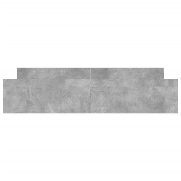 vidaXL Sengeramme med hode- og fotgavl betonggr&aring; 180x200 cm