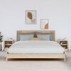 vidaXL Nattbord 2 stk hvit 40x34x45 cm heltre furu