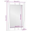 vidaXL Baderomsspeil Brun 70 x 50 x 2,5 cm Glass og solid mango tre