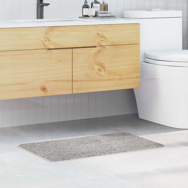 vidaXL Anti-skli badematte Gr&aring; 50 x 80 cm PP