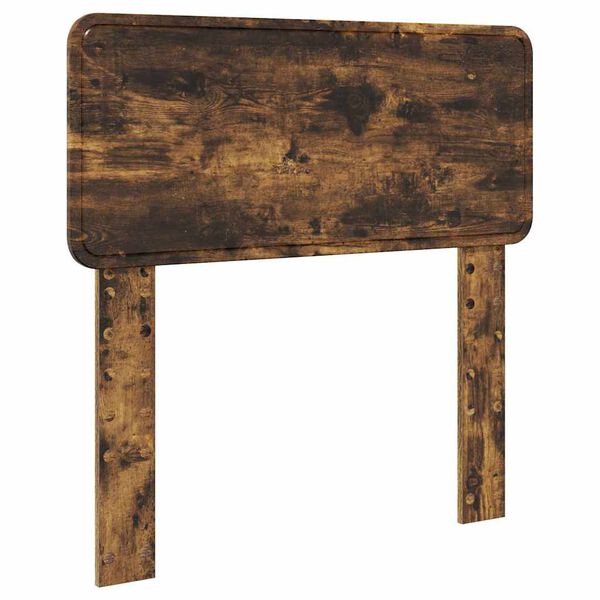 vidaXL Hodegavl med hodegjerde Røkt eik 75 cm Konstruert tre