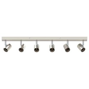 vidaXL Takspot med s&oslash;kelys Nikkel 73 x 6,5 x 11,5 cm Metall