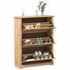 vidaXL Skoskap Corona 99x32x124,5 cm heltre furu