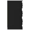 vidaXL Skjenk svart 70x35,5x67,5 cm konstruert tre