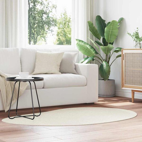 vidaXL Omr&aring;detepper Krem 120 x 170 cm Polyester