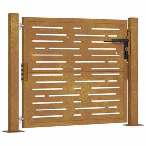 vidaXL Hageport 100x75 cm cortenst&aring;l firkantet design