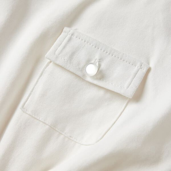 Barnekjole med korte ermer ecru 116