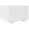 vidaXL Plantekasse hvit 70x70x49,5 cm heltre furu