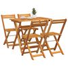 vidaXL Bistrosett 5 pcs Olje naturlig Solid akasietre