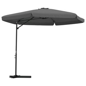 vidaXL Parasoll med st&aring;lstang 300 cm antrasitt