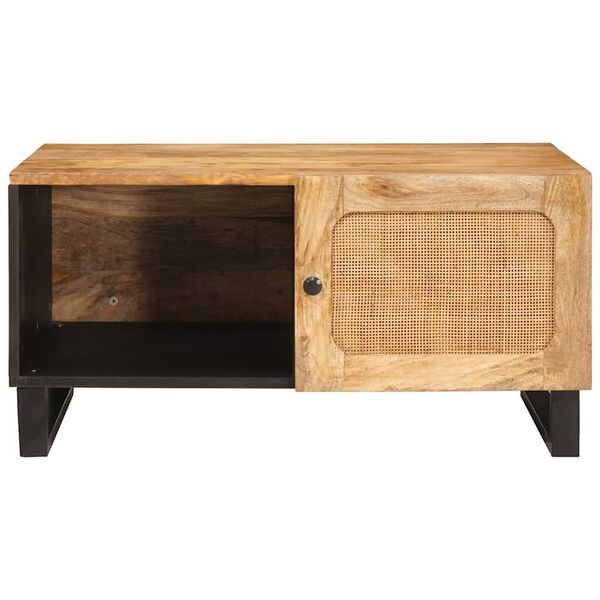 vidaXL Kaffebord Naturlig 80 x 50 x 40 cm Massiv mango tre