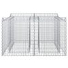 vidaXL Gabion hevet seng s&oslash;lv 100 x 100 x 60 cm Galvanisert St&aring;l