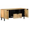 vidaXL TV-benk brun 105x33x46 cm heltre mango