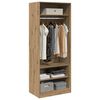 vidaXL Garderobe artisan eik 80x50x200 cm konstruert tre