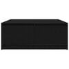 vidaXL Salongbord med skuffer svart eik 100x100x40 cm