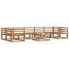 vidaXL Utend&oslash;rs sofa-sett 8 pcs Naturlig Solid akasietre