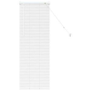 vidaXL Venetianspersienner Hvit 130 x 40 cm Aluminium