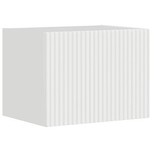 vidaXL TV Veggskap Glanset Hvit 60 x 31 x 29.5 cm Konstruert tre