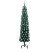 vidaXL Kunstig juletre med 300 LED gr&oslash;nn 210 cm PVC og st&aring;l og plast