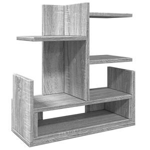 vidaXL Hylle til skrivebord gr&aring; sonoma 49x20x52,5 cm konstruert tre
