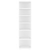 vidaXL Skoskap hvit 27,5x27x102 cm konstruert tre