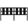vidaXL Sengegavl svart 205,5x4x100 cm heltre furu