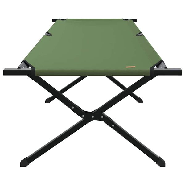 vidaXL Sammenleggbar camping seng gr&oslash;nn 210 x 80 x 46 cm Oxford-stoff