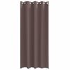 vidaXL M&oslash;rkleggende Gardiner med Ringer 2 pcs M&oslash;rk brun 260 x 140 cm
