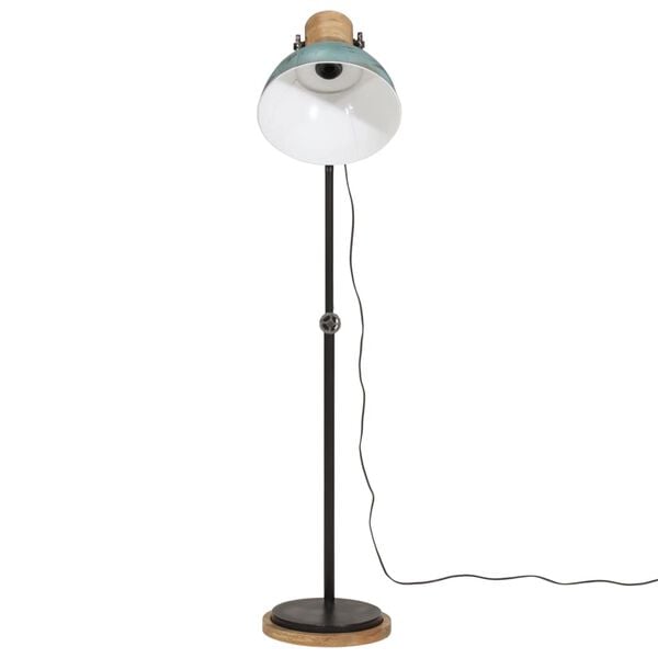 vidaXL Gulvlampe 25 W denimbl&aring; 30x30x100-150 cm E27