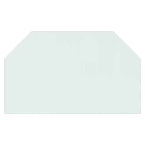 vidaXL Glassplate for peis sekskantet 100x60 cm