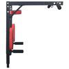 VidaXL Pull Up Bar Dip Stasjon Svart og Rød 89 x 59 x 70 cm
