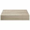 vidaXL Flytende vegghylle eik 23x23,5x3,8 cm MDF