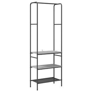 vidaXL Klesstativ med hylle Gr&aring; sonoma 60 x 30 x 171 cm Konstruert tre