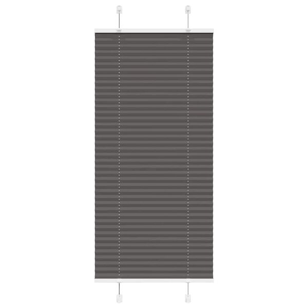 vidaXL pliss&eacute;gardin sort 55x100 cm Stoff Bredde 54,4 cm Polyester