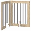 vidaXL Foldbar hundegitter med stativer 2 stk. Sonoma eik 160,5 cm