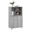 vidaXL Highboard gr&aring; sonoma 60x36x110 cm konstruert tre