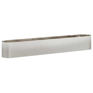 vidaXL Hevet Hagebed Rustfritt st&aring;l 280 x 40 x 40 cm