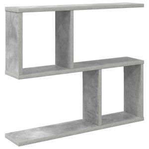 vidaXL Vegghylle Betonggr&aring; 60 x 12 x 50,5 cm Konstruert tre