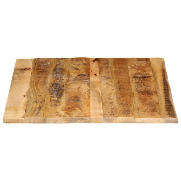 vidaXL Bordplate 100x80x3,8 cm naturlig kant grovt heltre mangotre